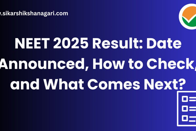 NEET 2025 Result NEET 2025 Result date